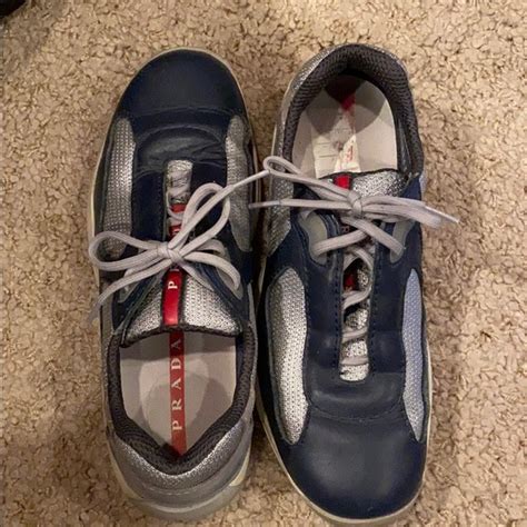 navy blue dirt cheap used prada sneakers|prada shoes for men.